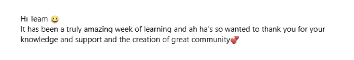 Comment from last year&rsquo;s challenge group