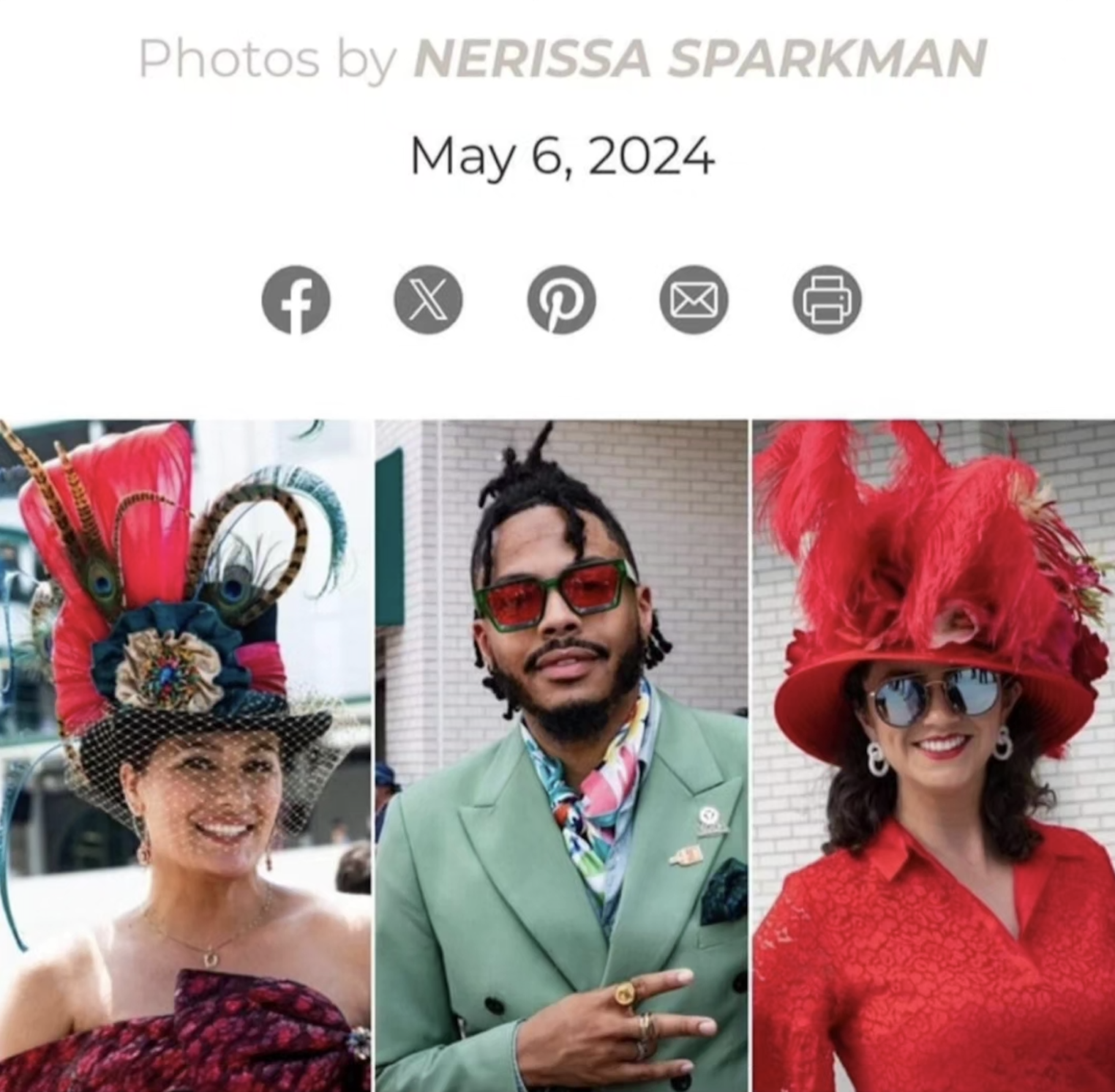 Statement Derby hats featured in Garden & Gun