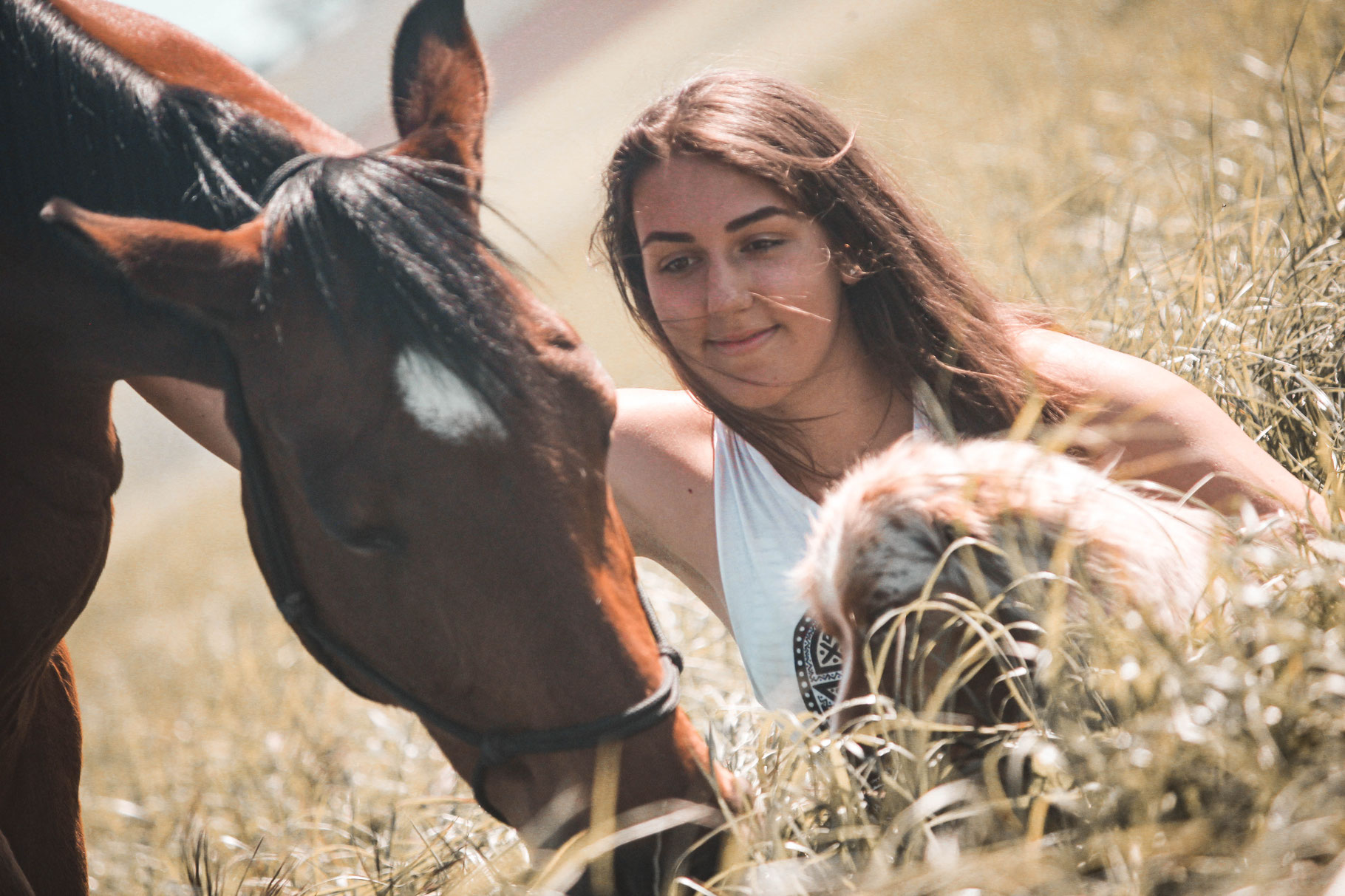 Valerie Caspary mit einem Pferd