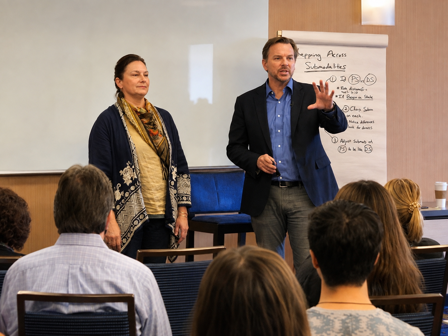 Robert Harrison leading a live professional training workshop