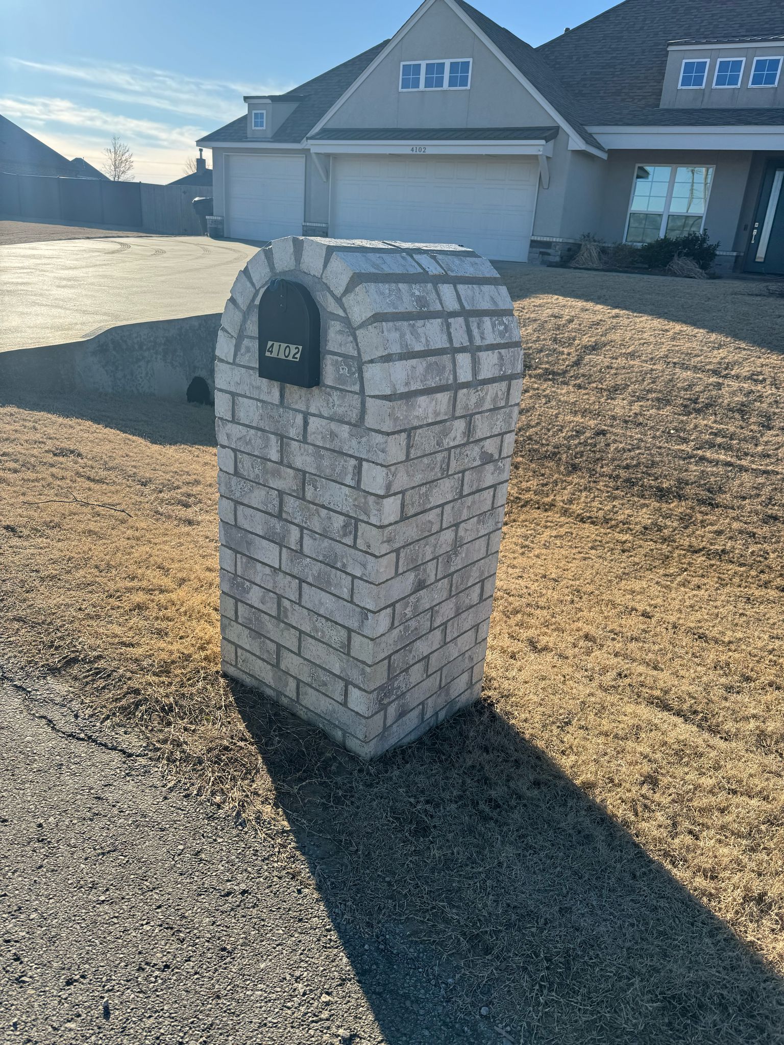 Custom brick mailbox project