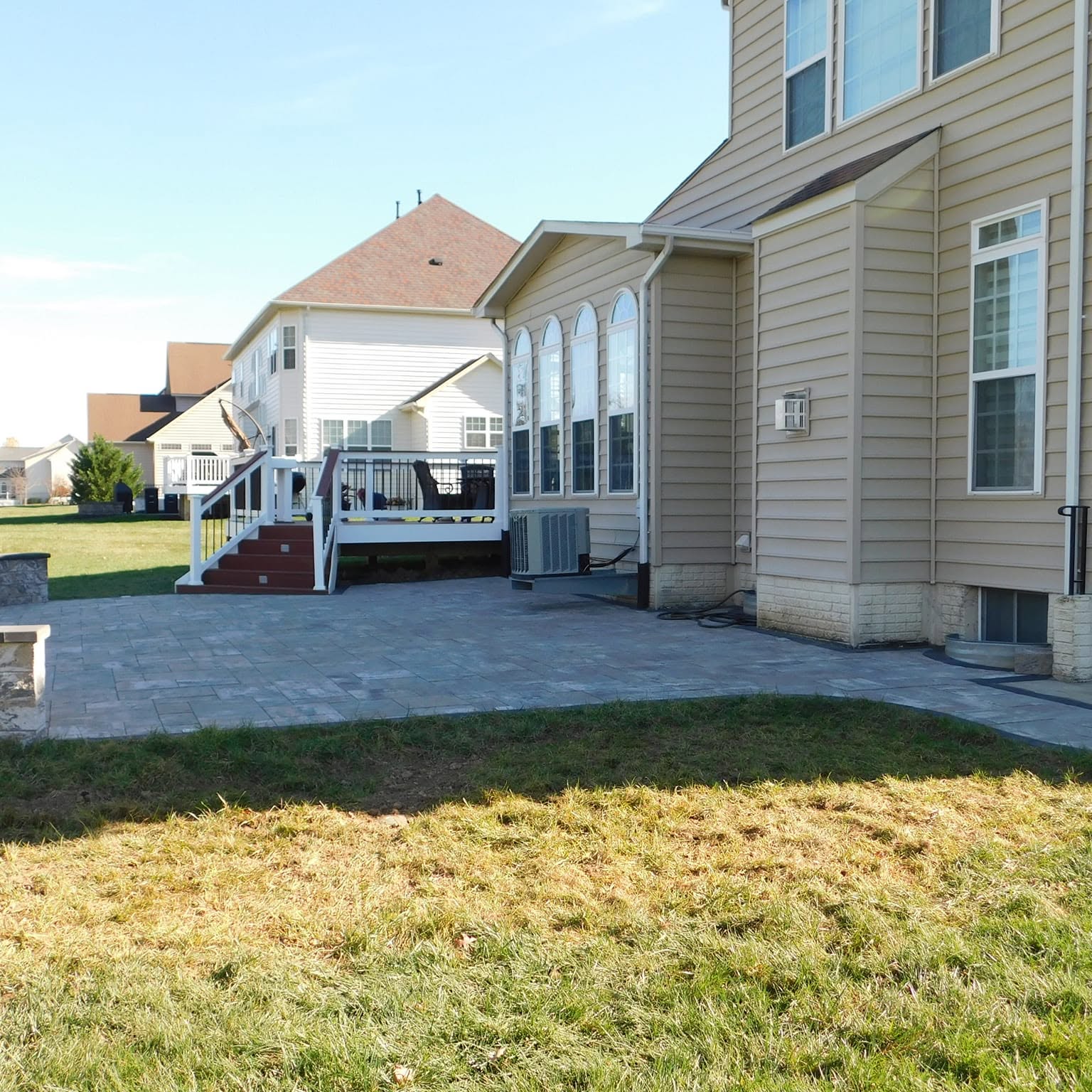 Maryland Decks and Hardscape rectangular rear deck project