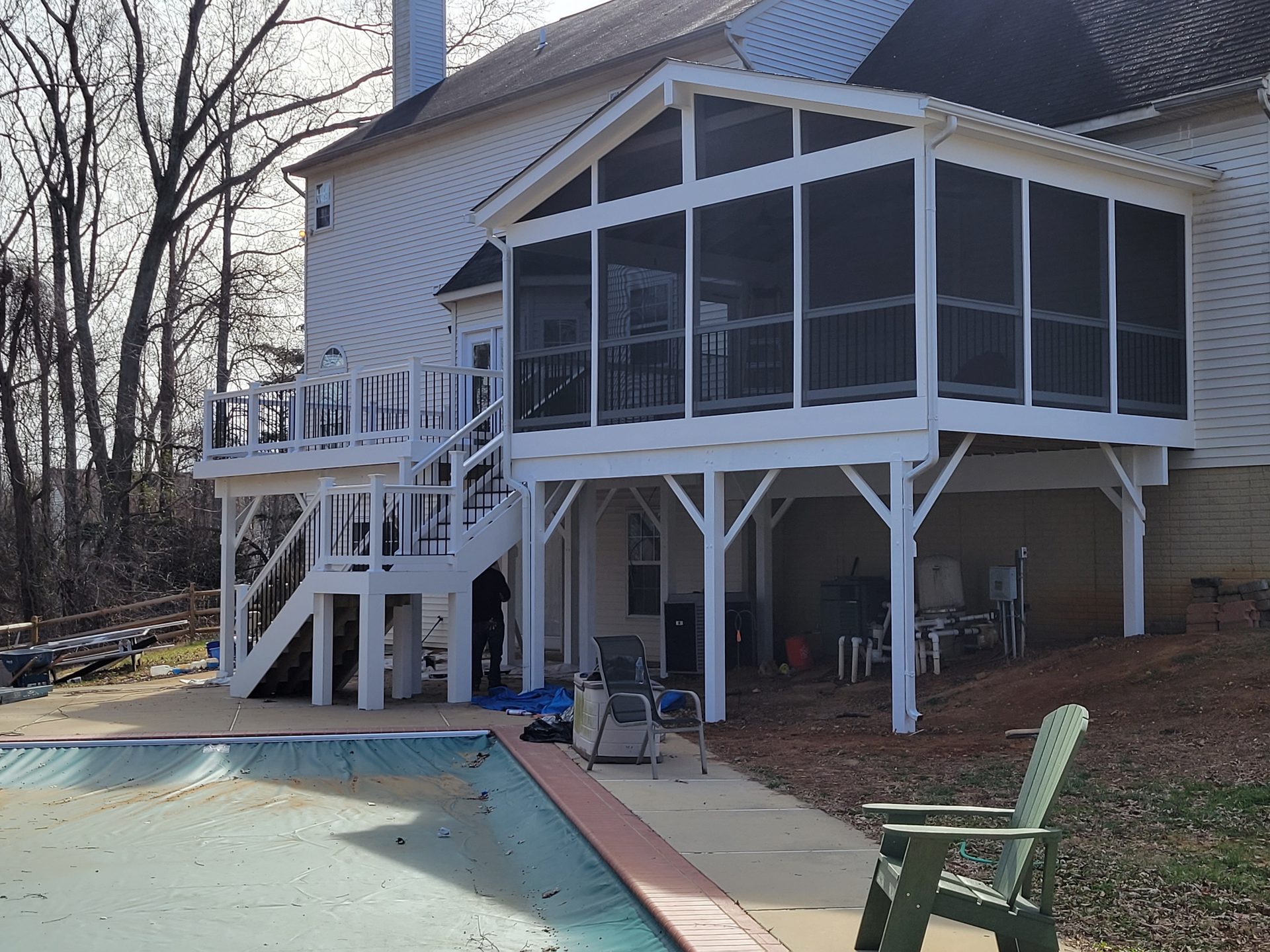 Maryland Decks and Hardscape porch project