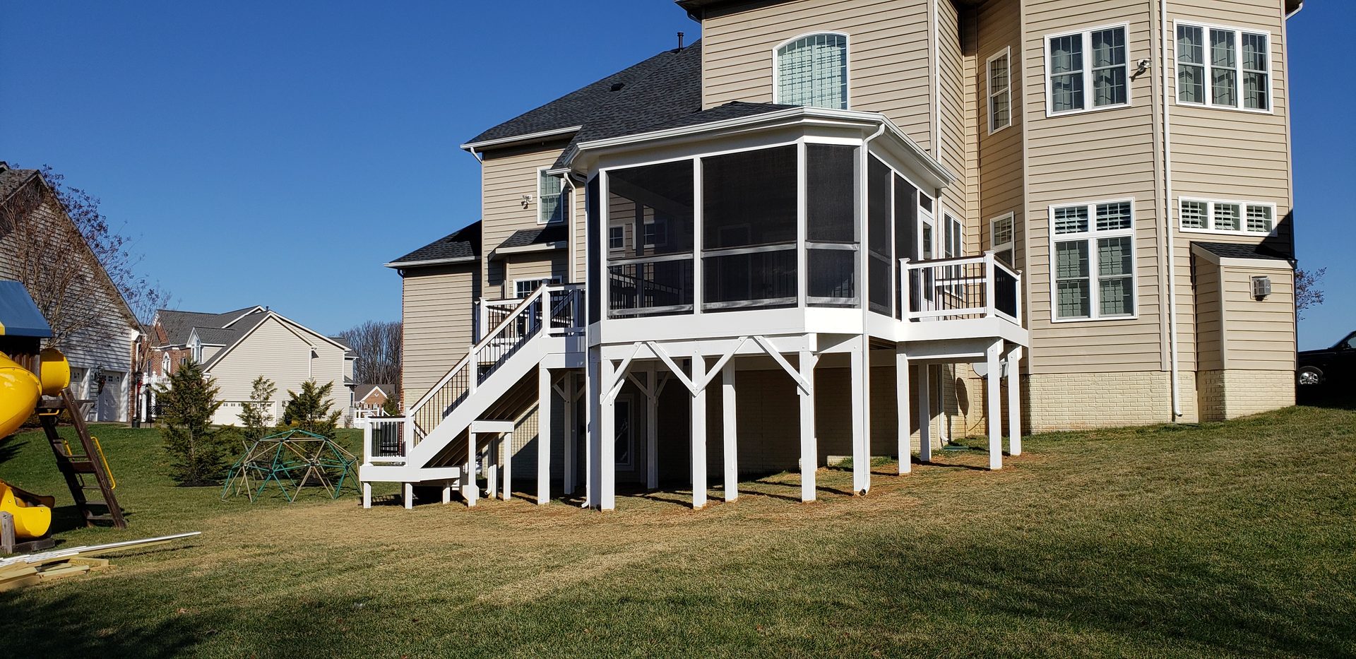 Maryland Decks and Hardscape porch project