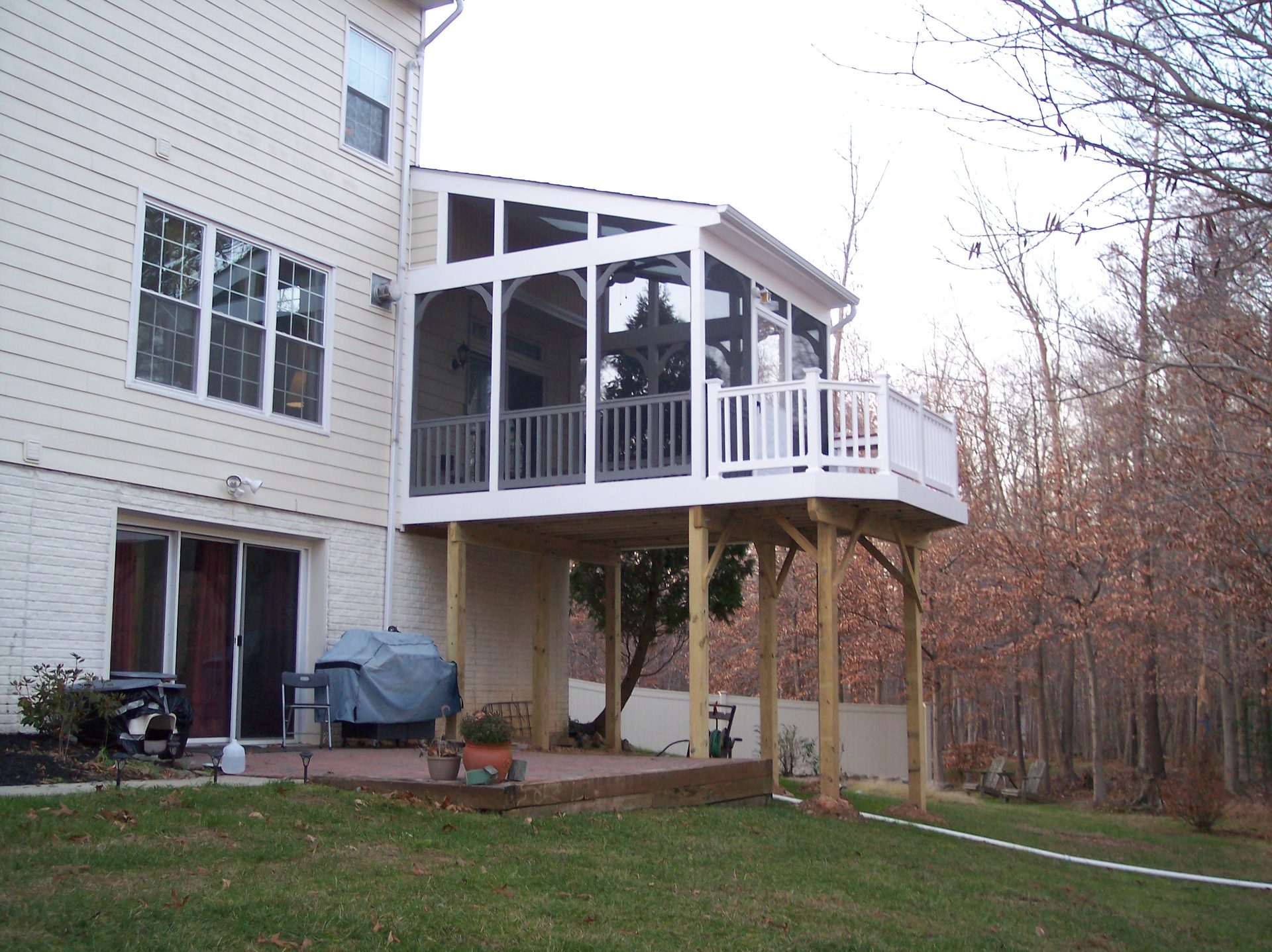 Maryland Decks and Hardscape porch project