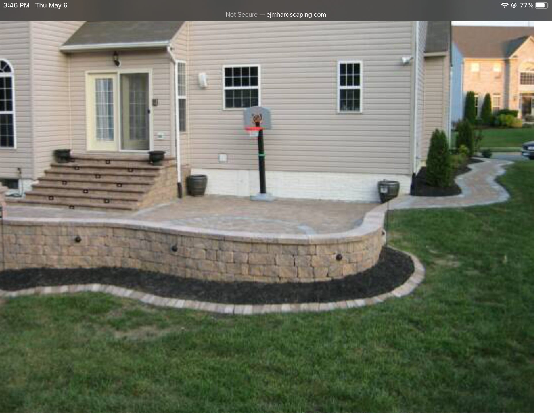 Maryland Decks and Hardscape patio project