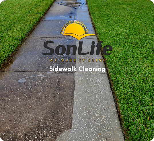 Sidewalk pressure washing Brevard County