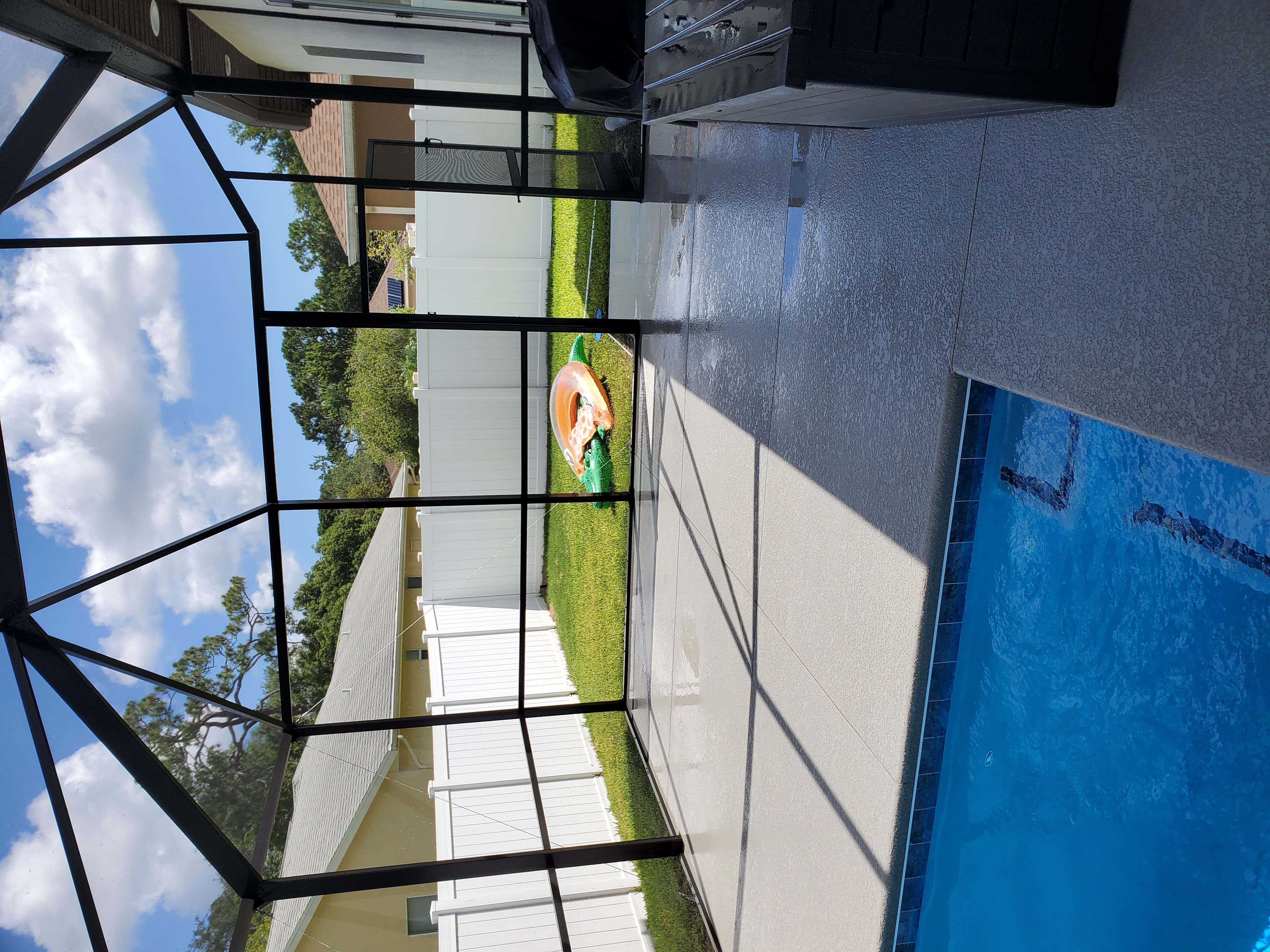 Pool deck and patio pressure washing Brevard County
