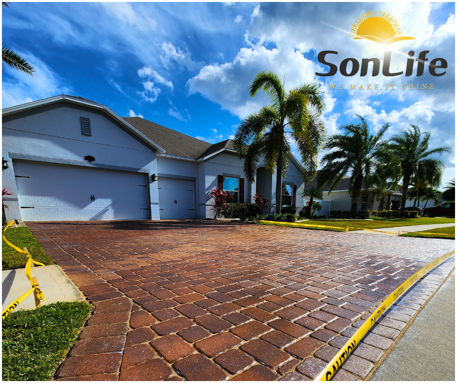 Paver sealing service Brevard County Florida