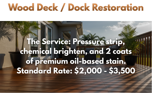 Deck and dock restoration Brevard County Florida