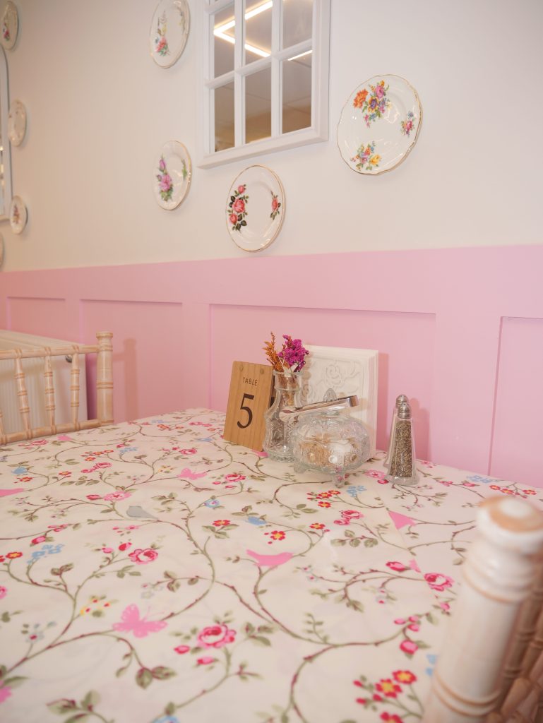 A table laid for afternoon tea