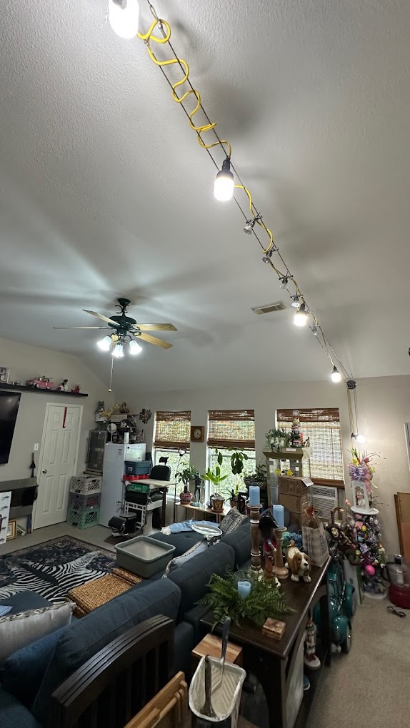 After — smooth ceiling finish