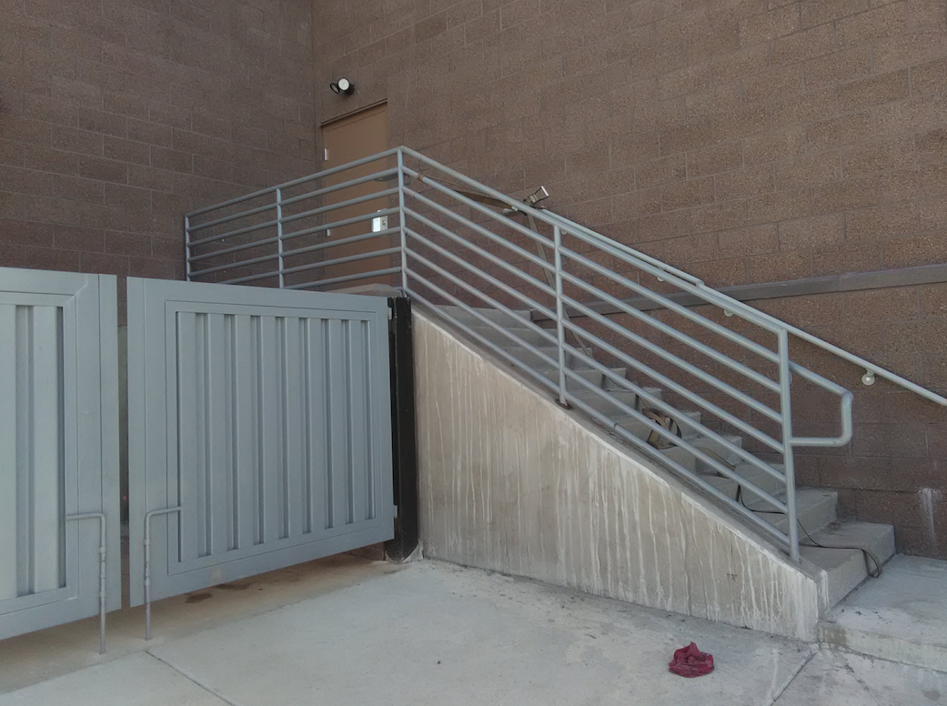 Custom metal railing and handrail