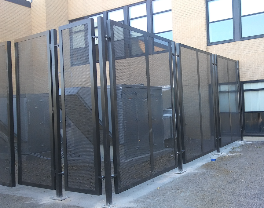Custom metal fence and gate