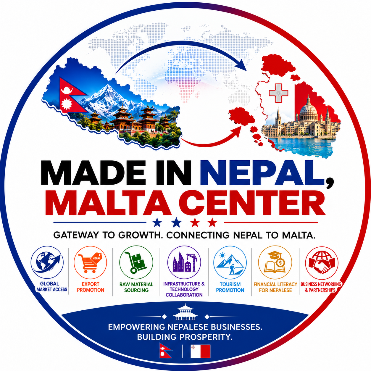 Made in Nepal, Malta Center logo