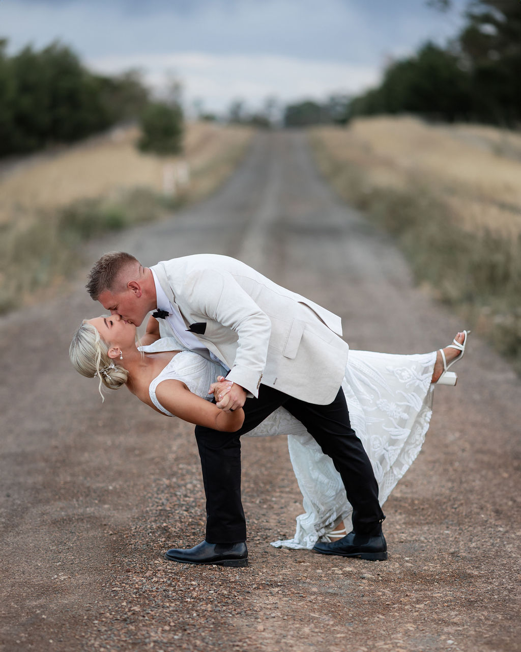 Couple portrait at the farm
