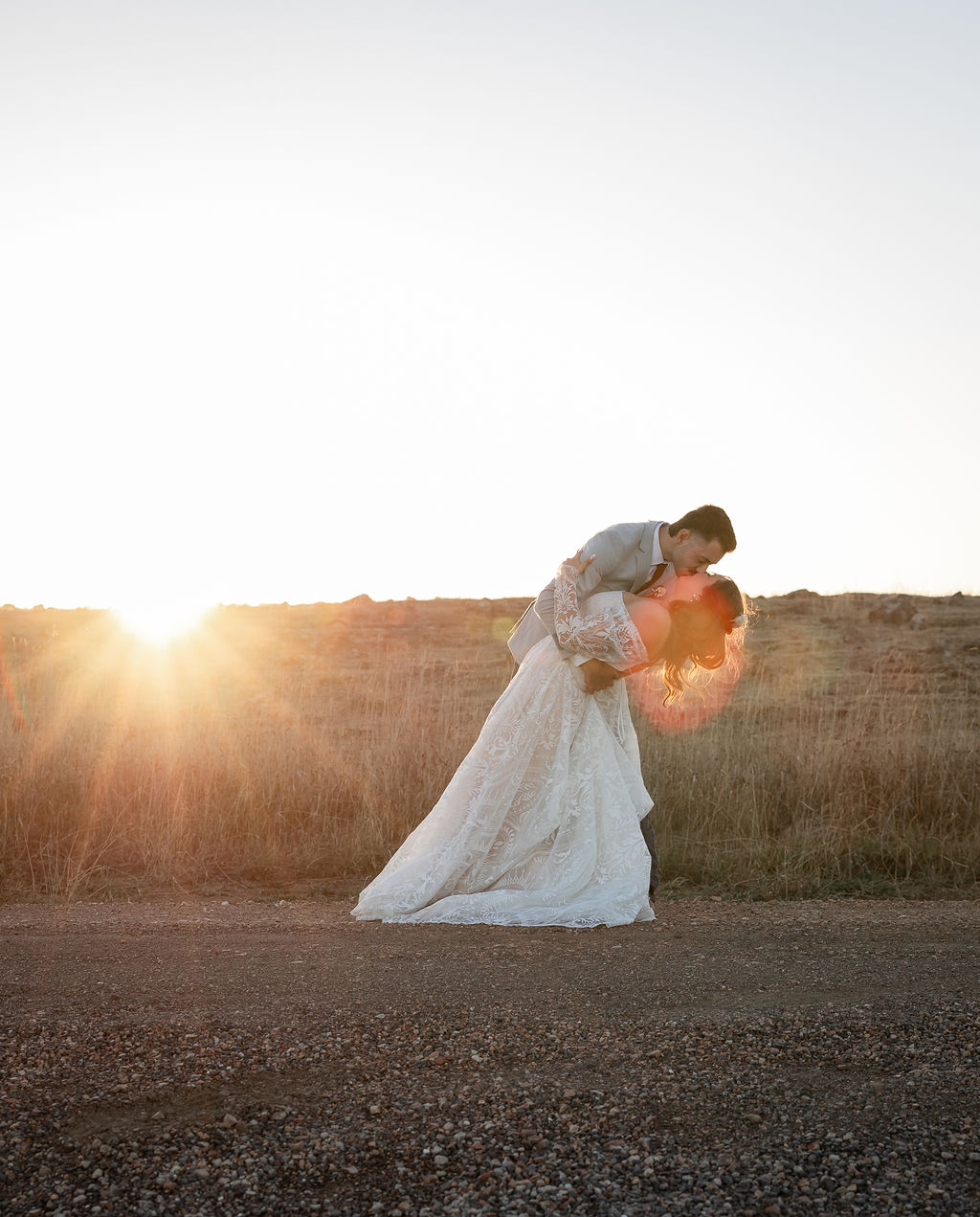 Bride and groom portrait