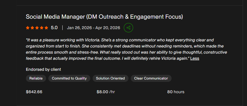 LinkedIn recommendation