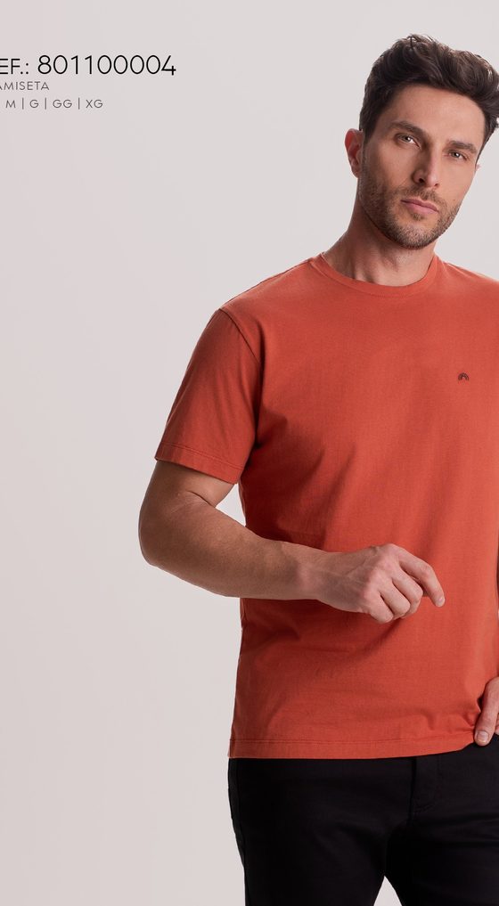 Camiseta Básica Ferrugem