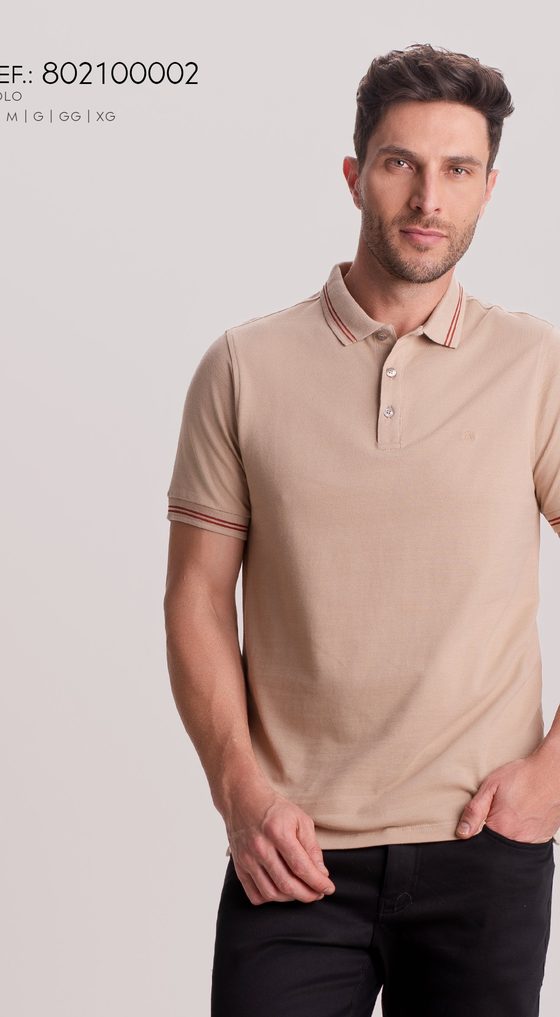 Polo Piquet Bege