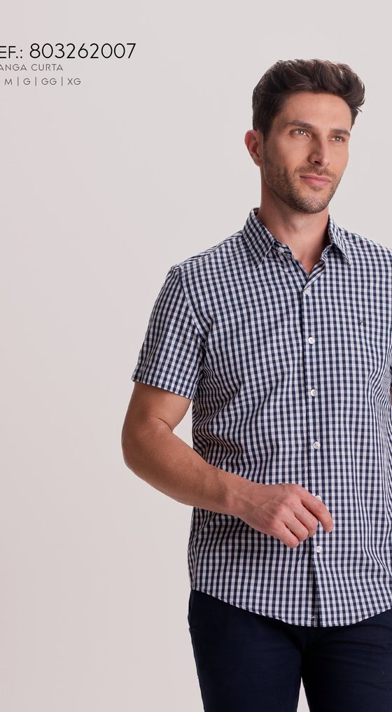 Camisa MC Oxford Xadrez