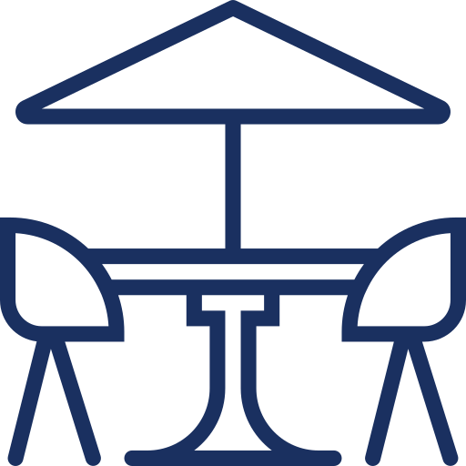 A blue Always Bin Clean truck parked on a residential street with an operator and a trash bin on a lift.