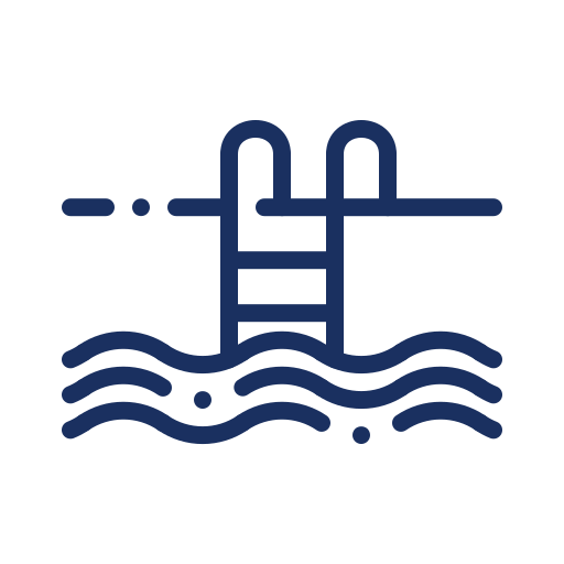 A blue Always Bin Clean truck parked on a residential street with an operator and a trash bin on a lift.