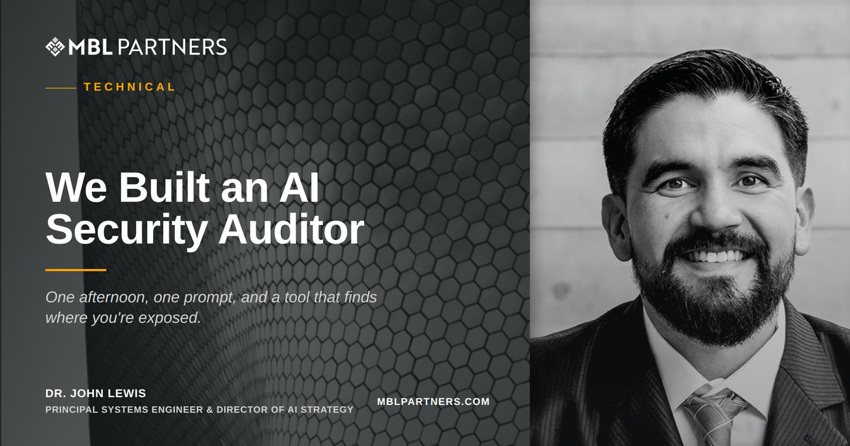 We Built an AI Security Auditor in an Afternoon visual