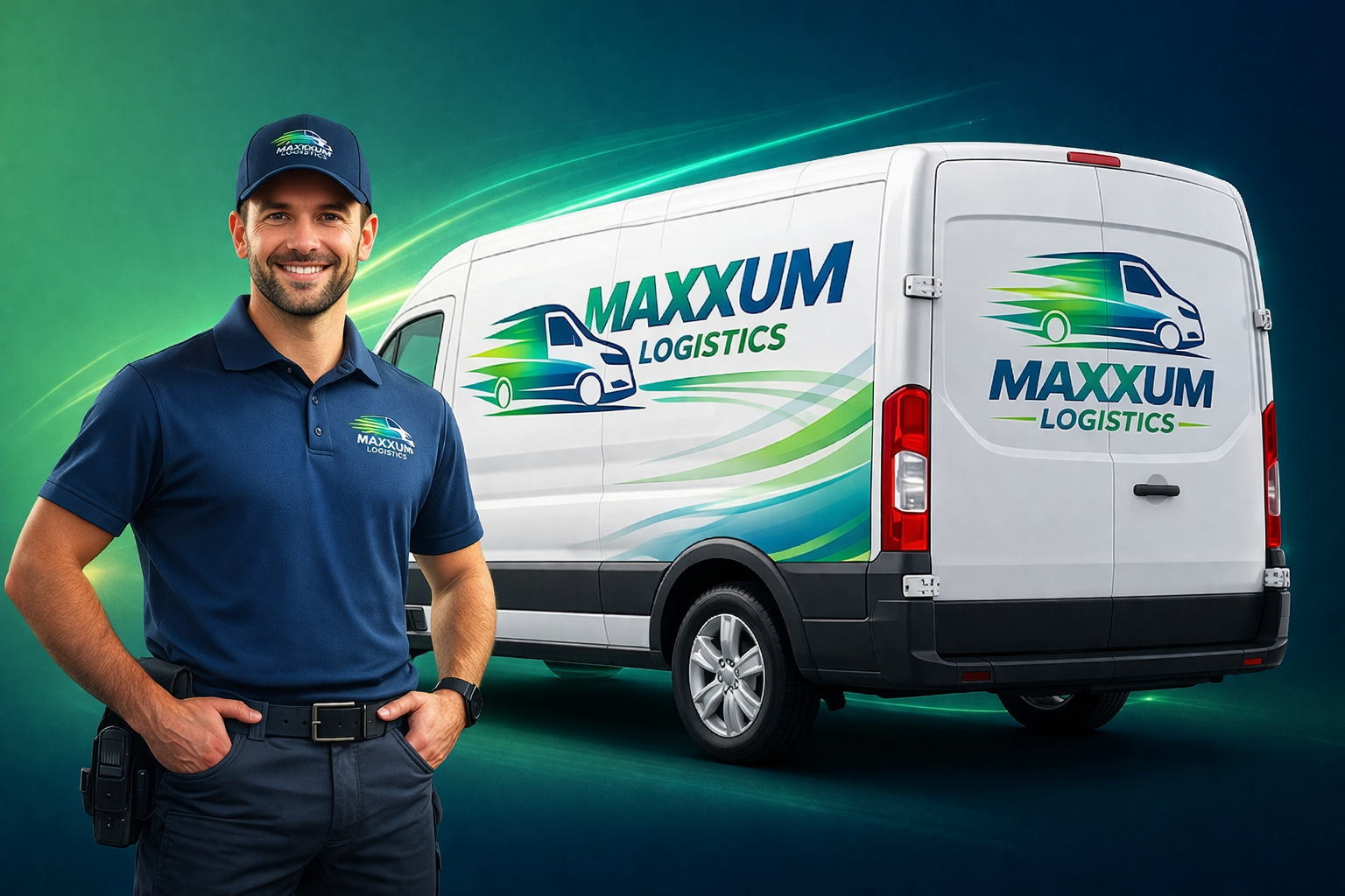 Professional courier driver