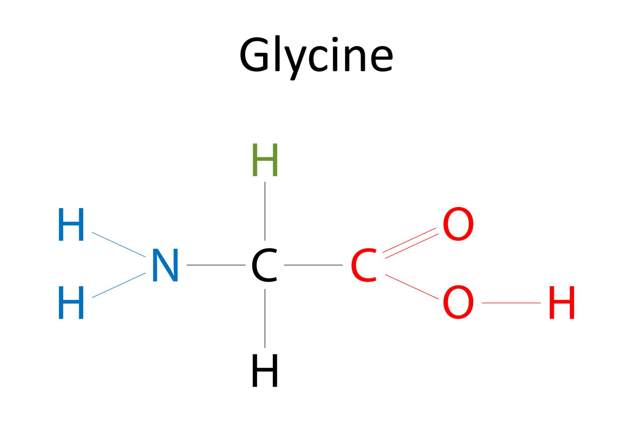 Химична формула на глицин Химична формула на глицин