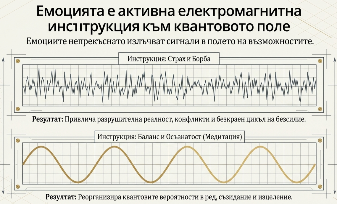 емоцията е активна електромагнитна инструкция към квантовото поле емоцията е активна електромагнитна инструкция към квантовото поле