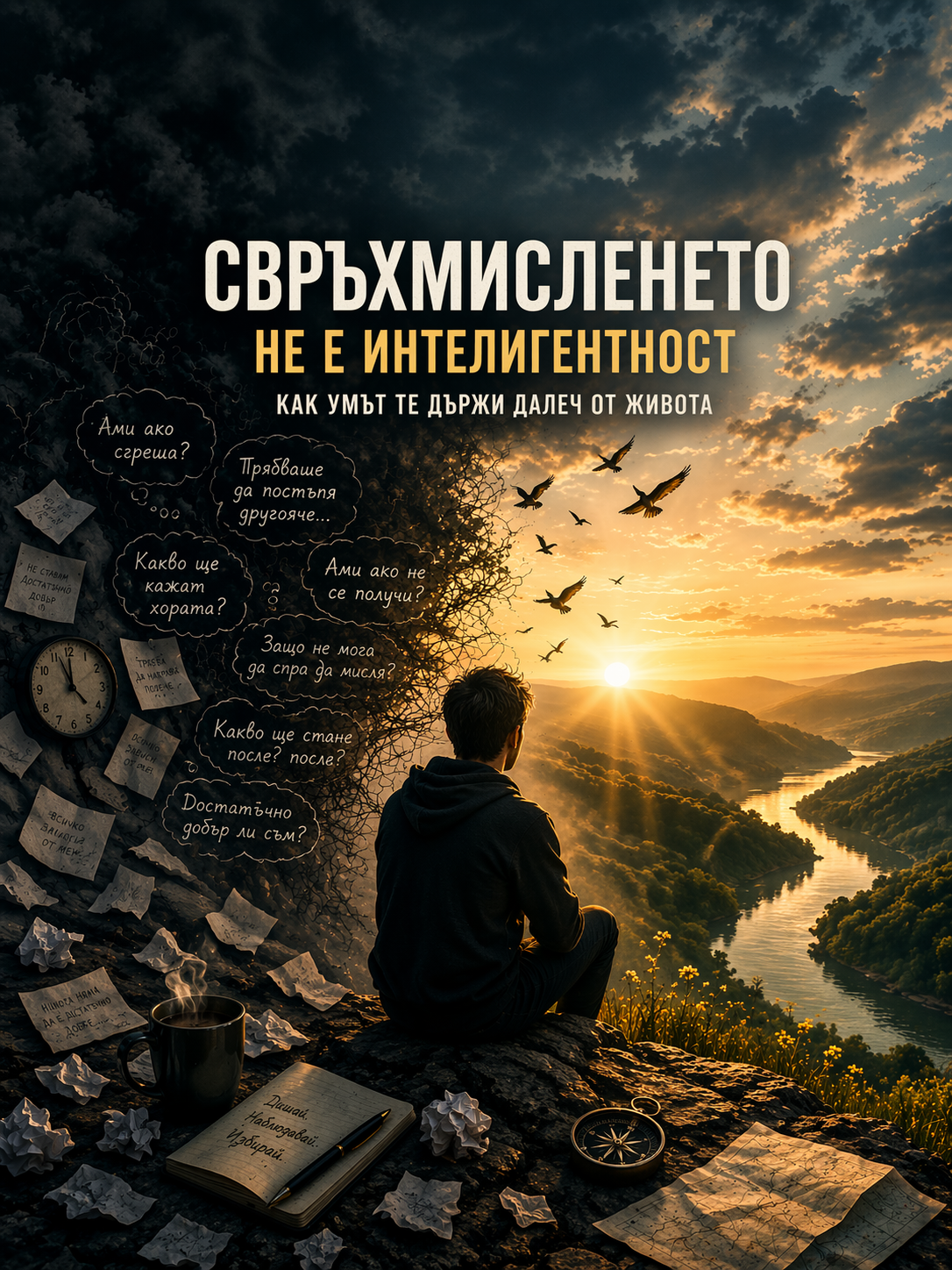 Свръхмисленето не е интелигентност: как умът те държи далеч от живота