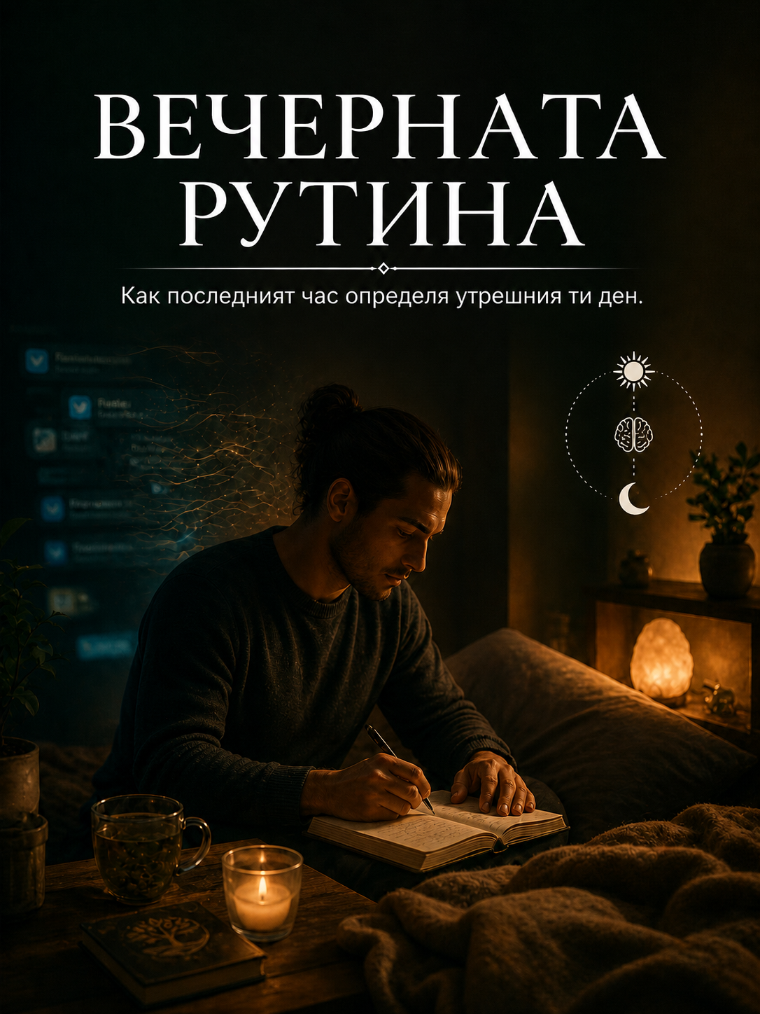 Вечерната програма, която променя живота ти: как последният час преди сън пренаписва ума