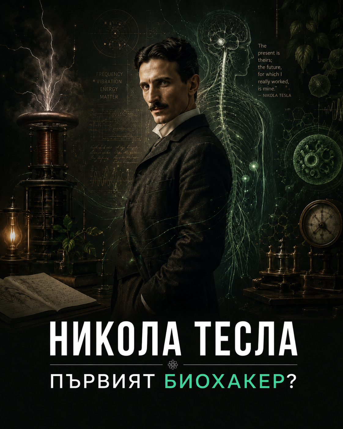 Никола Тесла: първият биохакер, който се опита да превърне тялото си в машина