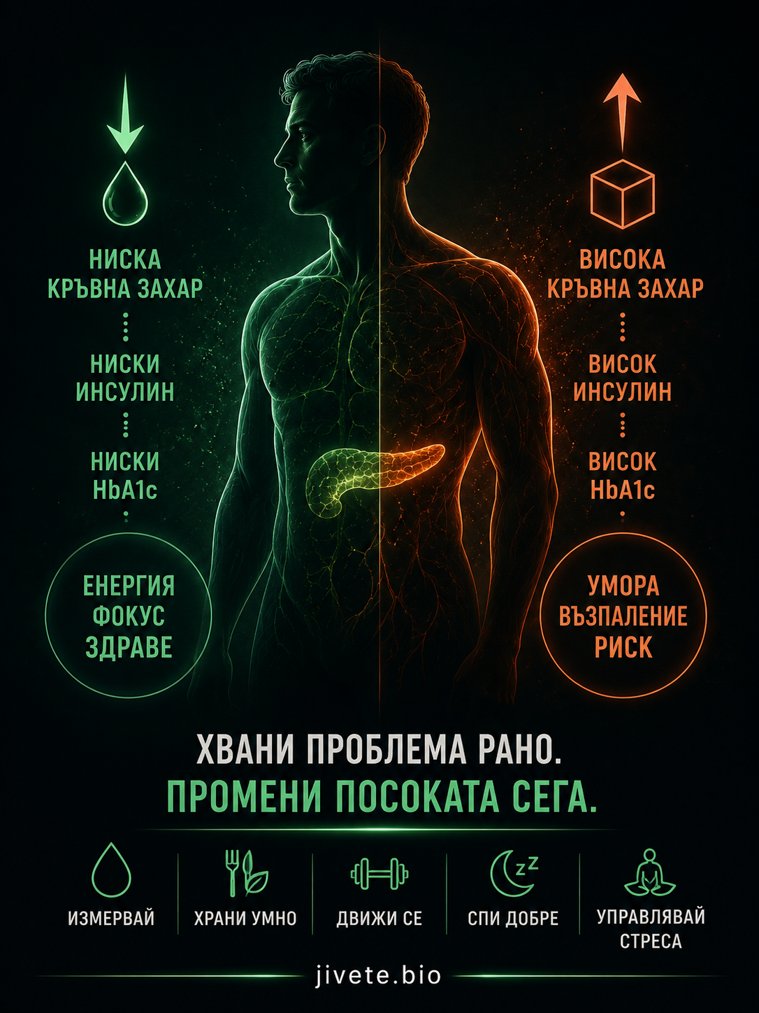 инфографика за кръвната захар