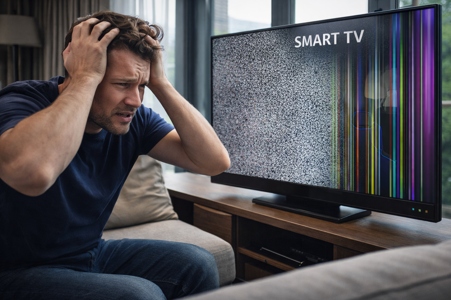 Smart TV con falla