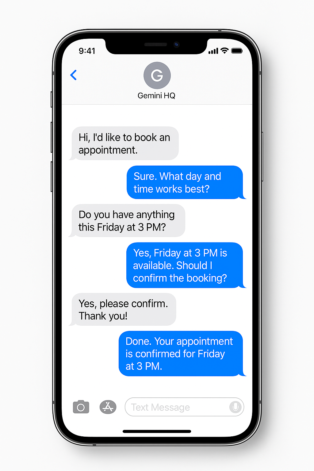 Convert SMS automation example