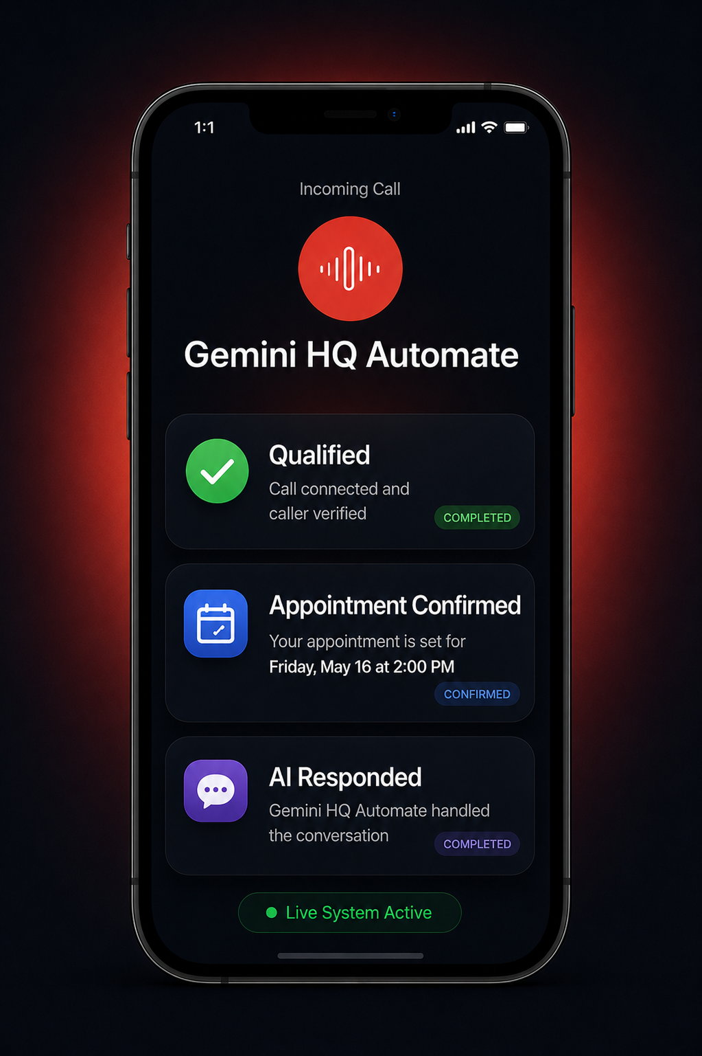 Gemini HQ Automate system