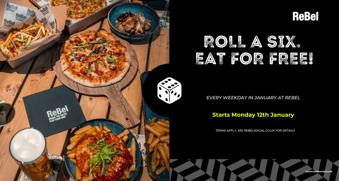 reBel Feast for Free roll-a-six dice game for VIP subscribers