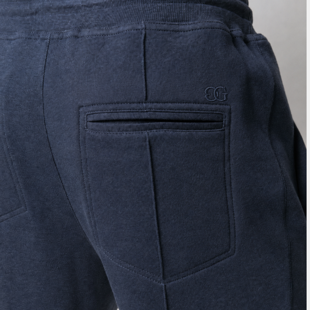 The Off Duty Pants — back pocket with G&G embroidery, Grove & Gable