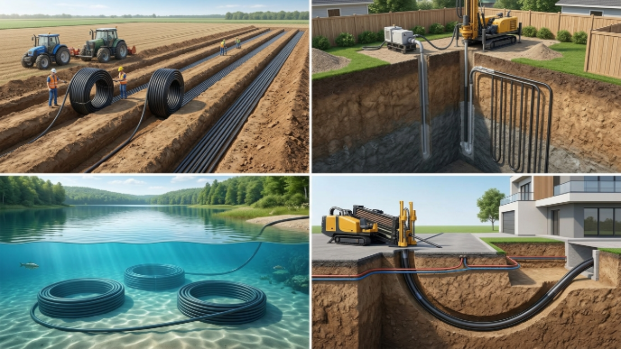 Types of Geothermal Loop Configurations and How HDPE Performs in Each