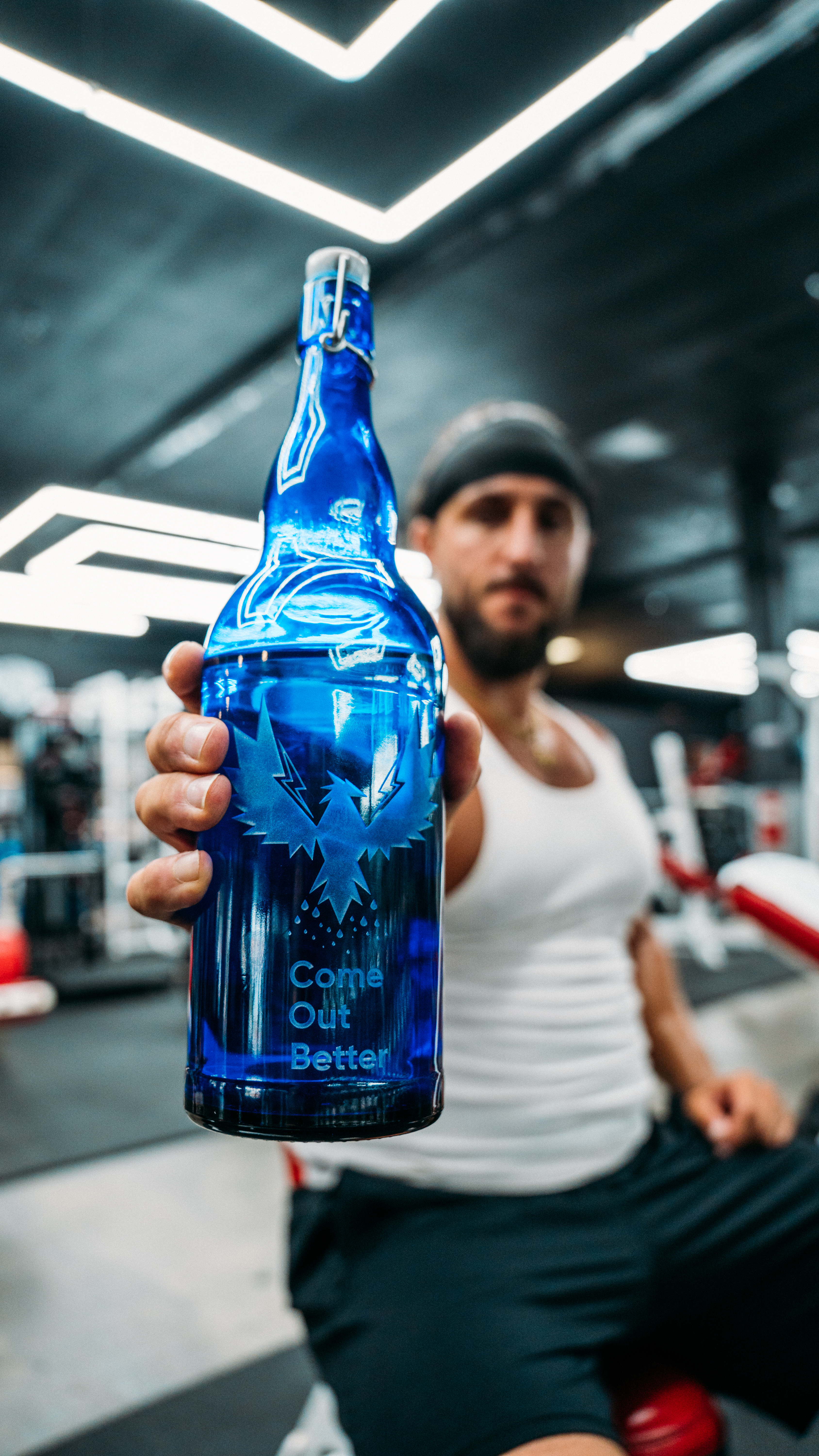 Blue Bottle structured water bottle