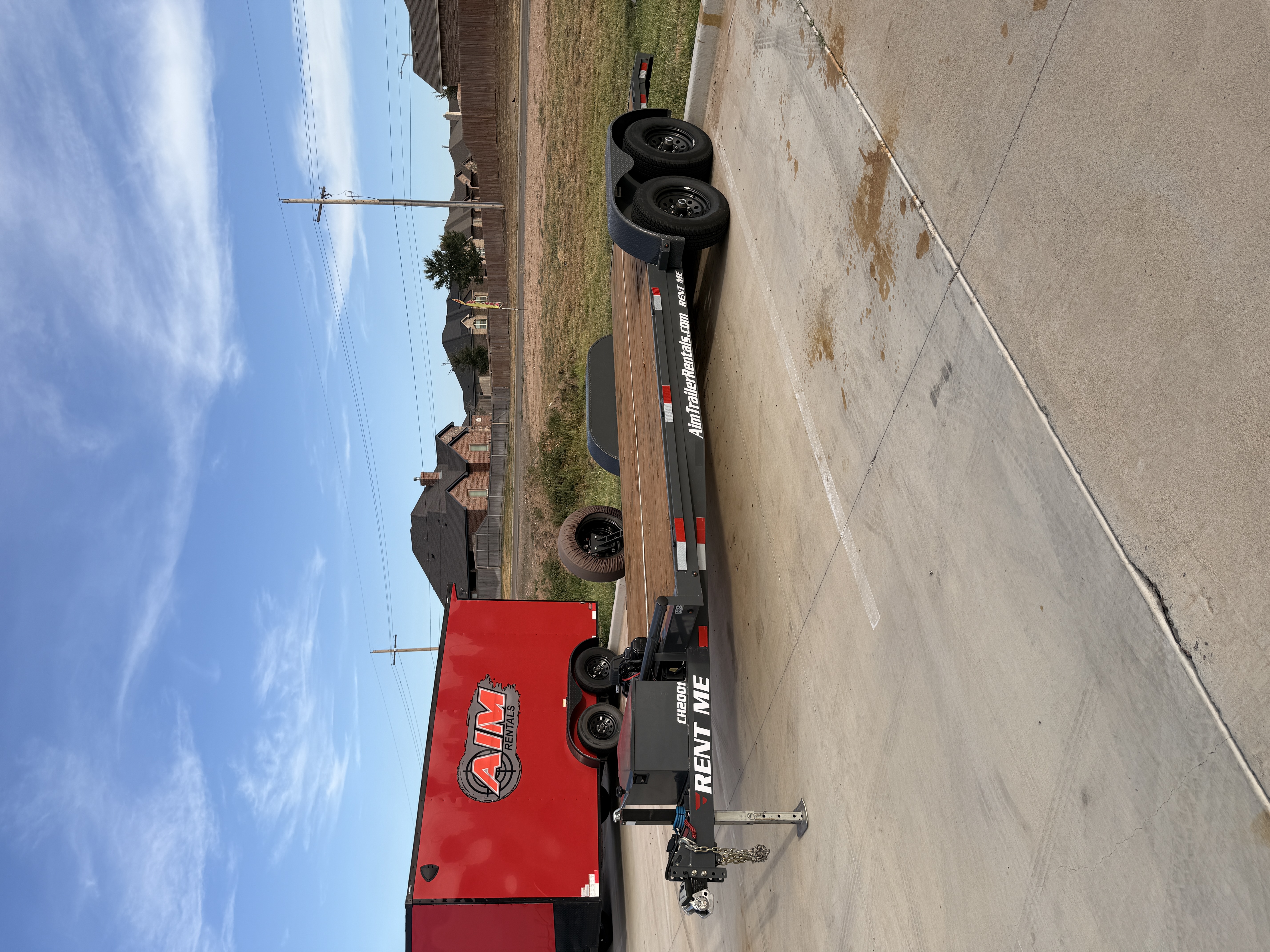 AIM Rentals trailer lot serving Amarillo and the Texas Panhandle