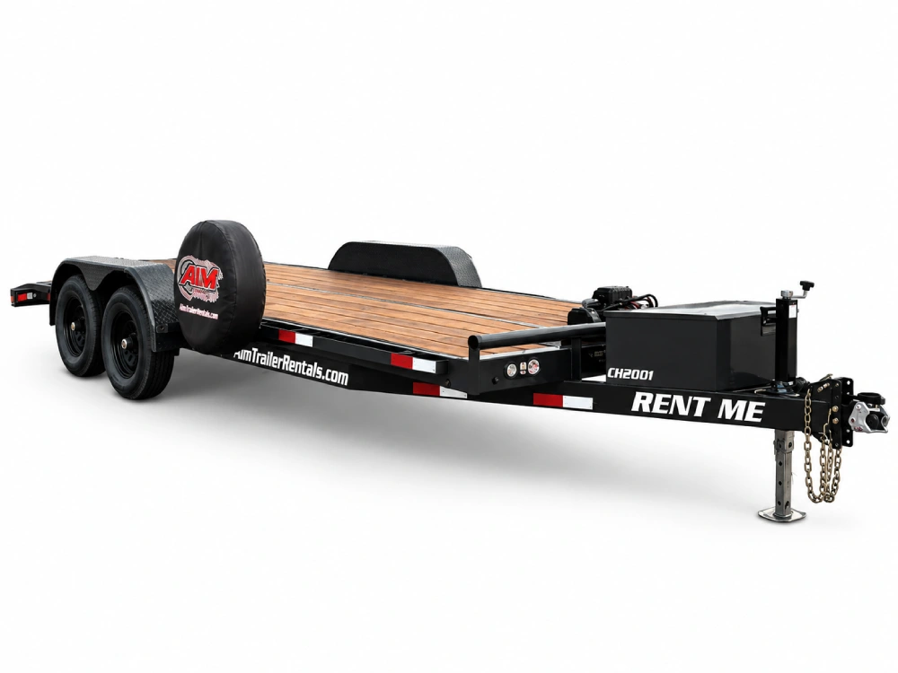 20 foot car hauler trailer rental with winch in Amarillo, TX
