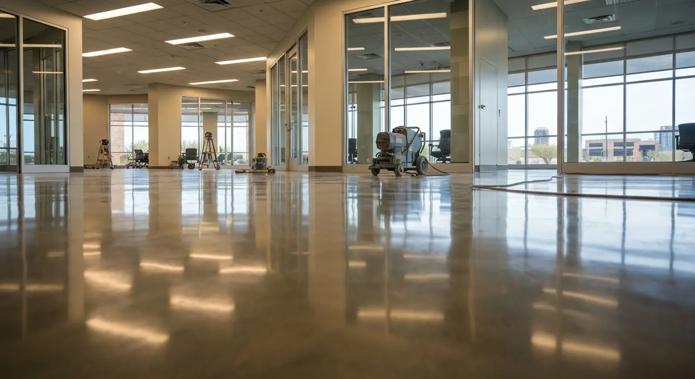 Commercial flooring installation