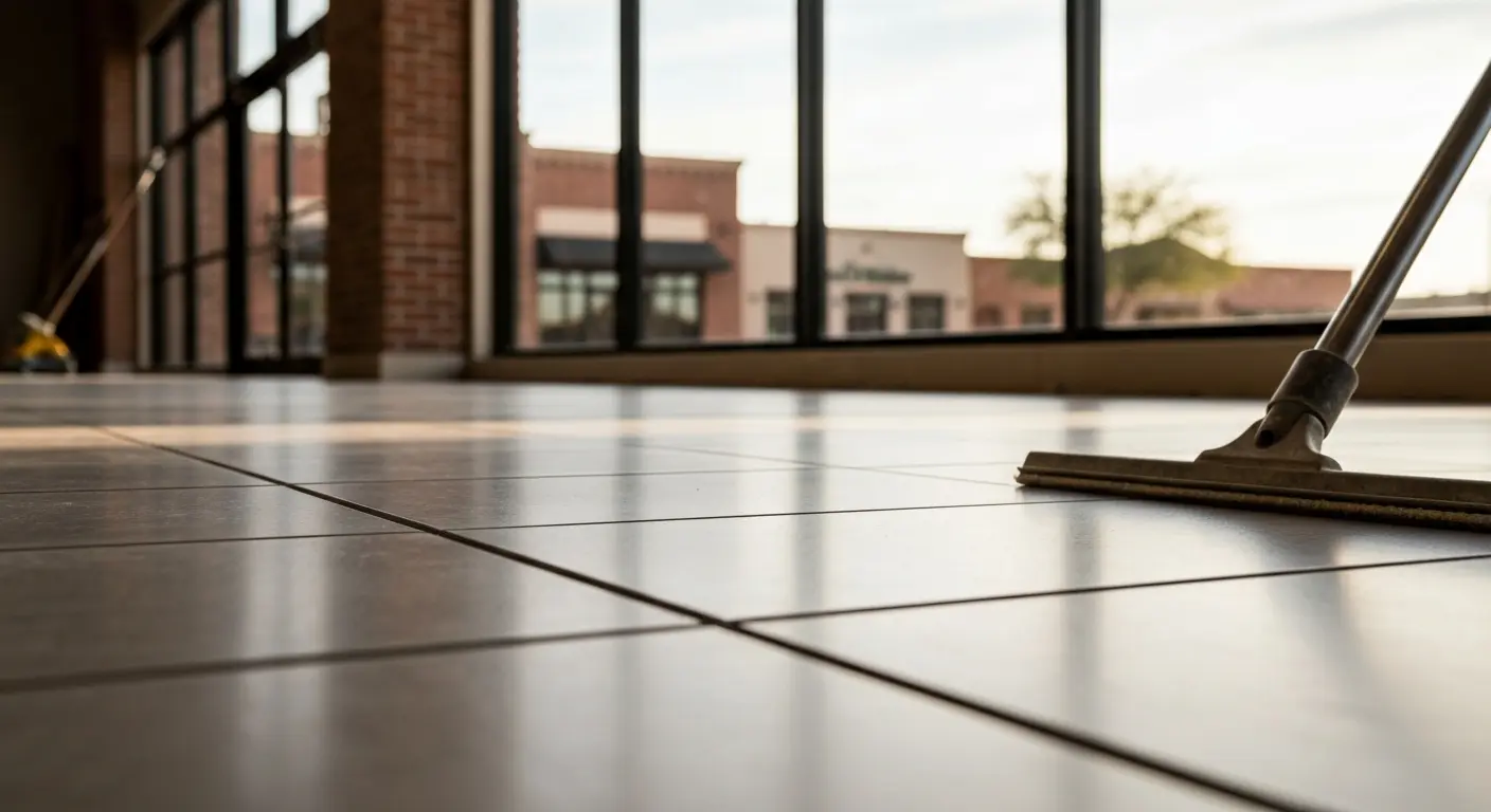 Commercial flooring in downtown Tempe retail