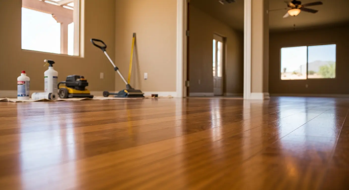 Residential flooring installation