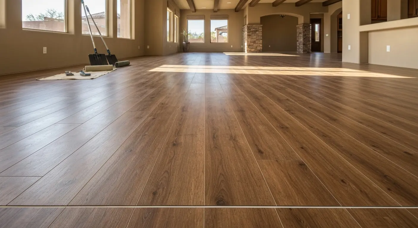 Luxury vinyl plank flooring