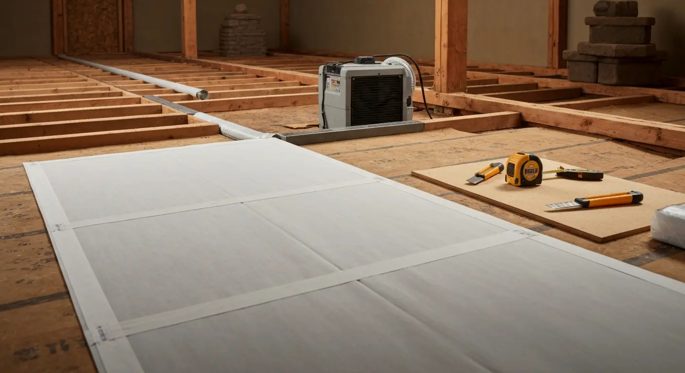 Subfloor repair and moisture remediation