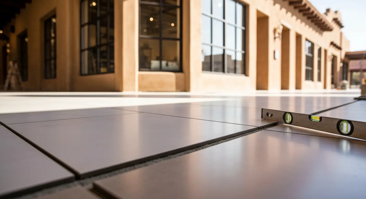 Commercial flooring installation